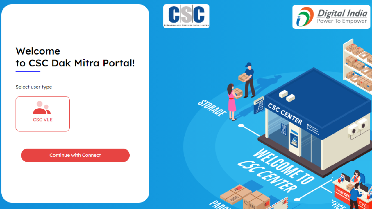 csc dak mitra portal registration